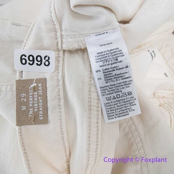 NEW Madewell The Perfect Vintage Straight Jean in Vintage Canvas‎ Wash, 29.NG254 - Picture 16 of 16